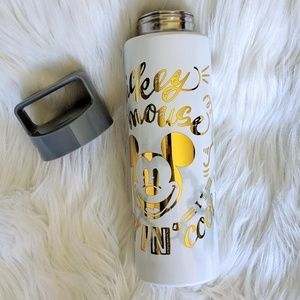 Mickey Mouse marble print water bottle
